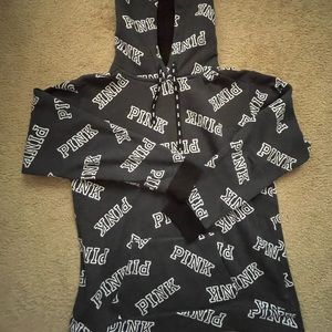 Medium dark gray PINK hoodie